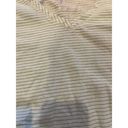 Isabel Maternity  Mint Green Sparkly Silver Stripe V-Neck T-Shirt, Side Elastic Photo 6