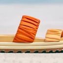 Sorel  Women's Roaming Two Strap Slide Sandals Sz 8.5 in Faded Spark/Desert Sun Photo 5