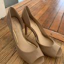 Jessica Simpson Nude Peep Toe Pumps Photo 1