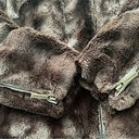 Dennis Basso Dennis by  Brown Faux Fur Moto Jacket, Sz S Photo 10