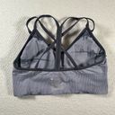 Zella  Body Womens Medium Gray Tie-Dye Racerback Adjustable Seamless Sports Bra Photo 1