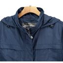 Eddie Bauer  Jacket Womens M Blue Hooded Adventurer Hiking Parka Travel Outdoors Photo 2