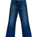 Mother Denim The Outsider Crop Two Strangers Ride the Subway Wash Blue Size 25 Photo 2