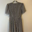 Calvin Klein  Dress Black & White Embroidery Ditsy Print Vintage-y Midi Sz 4 NWT Photo 10