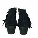 All Saints Bonny West Black Suede Fringed Booties Boots Size 5 / 36 Photo 4