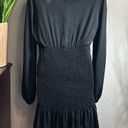 Habit #211 , long sleeve black ruffle dress size large Photo 7