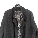 W By Worth Worth Black Cable Knit Heavy Wool Blend Long Belted Sweater Cardigan Women Sz L Photo 1