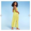 Shade & Shore Women's Cut Out Cover Up Maxi Dress - ™ Bright Yellow NWT M Photo 2