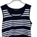 Preston & York  Navy Blue & White Striped Tank Photo 5