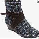 Comfortview NWOT  The Kimora Tweed Bootie By Comfort View size 10.5 Photo 3