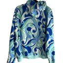 Hill House New!  The Allie Zip Up Ocean Kaleidoscope Fleece Photo 4