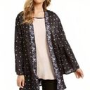 Vera Bradley  Sofie Kimono Wrap Robe Holland S/M black floral bell sleeve new. Photo 0