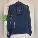 Lululemon  Stay On Course Pullover Black Hoodie. Size 4. Pockets & Ponytail hole Photo 14