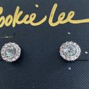 Cookie Lee Vintage  pierced rhinestone earrings Photo 2