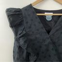 Lost + Wander Arula Black La Luna Eyelet Lace Embroidered Ruffle Blouse A 1X 14 Photo 2