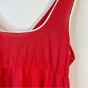 Vassarette Vintage 70s 80s  Nylon Mod Sheer Red Keyhole Babydoll Slip Dress 38 M Photo 6