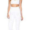 Beach Riot  star embellished leggings sports bra set white small / medium Photo 0