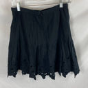 J.Crew  Eyelet Floral Pleated Mini Skirt in Black Photo 4