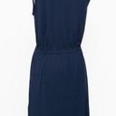 Eileen Fisher . Mock Neck Tie Waist Sleeveless Dress. Photo 16