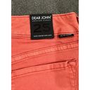 Dear John  American Classic Women's Coral Cuffed Jean Shorts Size 25 NWT Stretchy Photo 9