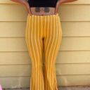 Yellow Stripe Flares Size M Photo 1