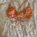 Forever 21 Orange Floral Bikini Top Photo 0