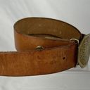 Twisted Vintage Horizon Brass Copper  Sun Belt Buckle M Medium Brown Leather Belt Photo 4