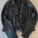 Free People Black Leather Jacket Photo 0