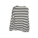 All saints Womens Cassia Jumper Gray White Stripe Boat Neck Wool Sweater… Photo 2