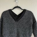 ALLSAINTS  Quinta Shine Sweater in Black/Silver Photo 2