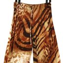 Natori  Womens Size M Pants Multi Animal Print Straight Leg Stretch Brown Photo 1