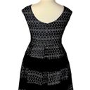 Tiana B . Fit & Flare Party Dress Cap Sleeves Black Illusion Lace Women’s 14 Photo 3