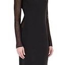 L'Agence NWT L’Agence mesh sleeve body con black dress Photo 0