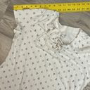 Tommy Hilfiger White with Navy & Gray Anchor Print Short Sleeve Tie Front Dress Photo 8