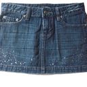 Refuge  Jean Skirt Blue Denim Mini with Rhinestones Size 3 Juniors Photo 0