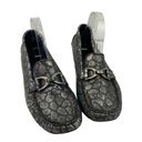 Donald Pliner * Vanda Croc Embossed Driving Moccasin Womens Size 10 Horsebit Flat Photo 0