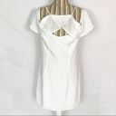 BB Dakota NEW  Kaless Off Shoulder White Ruffle Cut Out Shift Dress Women’s 10 Photo 2