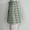 The Comfy  And Ready Plaid Skorts In Mint Green Size XS Photo 6