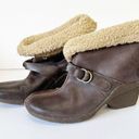 Timberland  Earth Keepers Womens 7.5 Wedge Shearling Lined Brown Booties Photo 0