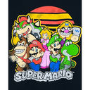 Nintendo Super Mario  Characters Black T-Shirt Short Sleeve Photo 2