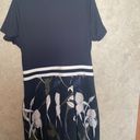 Lady Hagen  SS Pleated Pop Trim Golf Dress Navy floral shorts Womens size XL Photo 7