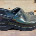 Dansko  Professional Women’s Size 36 Green Prism Sparkle Patent Leather Clogs Sho Photo 3