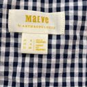 Anthropologie Maeve gingham button down shirt short sleeve 4 Small Photo 4