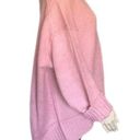 Free People Brookside Oversized Tunic Off Shoulder Sweater Alpine Rose Pink Medium Photo 5