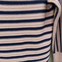 Trina Turk  100% Merino Wool Striped Boatneck Sweater Sz M Photo 3