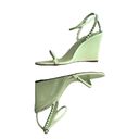 Christian Louboutin NEW  So Me 85 Studded Patent-Leather Wedge Sandals 36 Green Photo 4