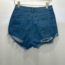 Princess Polly  High Rise Distressed Denim Shorts Photo 3