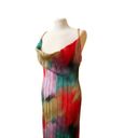 Pretty Little Thing  || Multi Printed Plisse Strappy Maxi Dress Sz 14 Photo 4