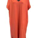 Garnet Hill  Salmon Colored Everyday T-Shirt Dress - size Large Photo 0