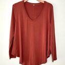 Lululemon  Up For Down Time Long Sleeve Shirt in Terracotta Rust Size XL Photo 9